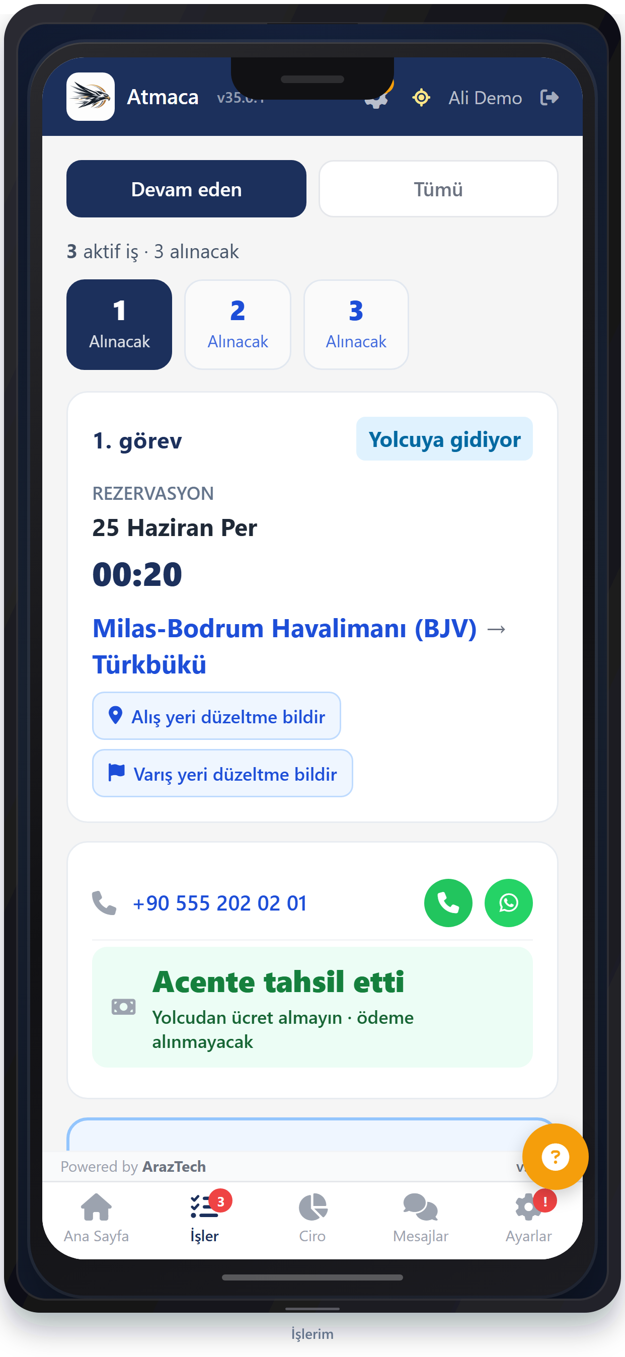 Şoför işler